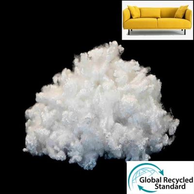 7D Hollow Siliconized Polyester Fibre 72mm Spiral Curl OEKO TEX