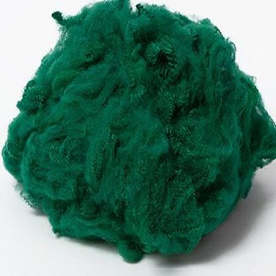 Green Viscose Rayon Staple Fiber 3D Fineness For Spinning Weaving