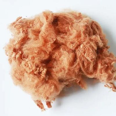 PET Polyester Staple Fiber Orange Hollow Polyester Fiber 2D Fineness