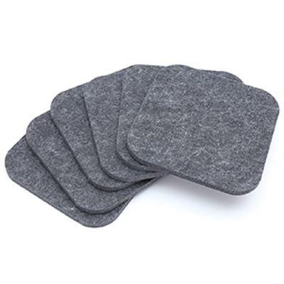 Grey Polyester Fiber Acoustic Panel Thermal Insulation For Indoor Decoration