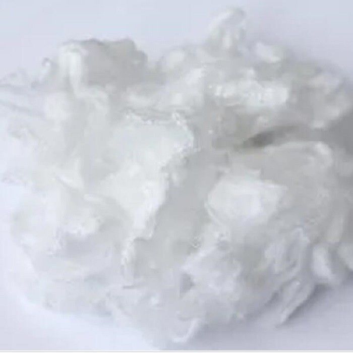 White Artificial Staple Fibres 32mm Short Staple Fiber RoHS Certificate