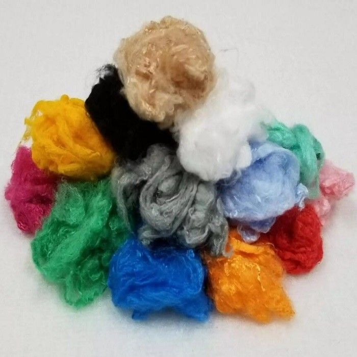 3D Colored Polyester Fiber Non Siliconized Polyester Hollow Fiber