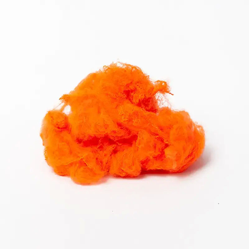 Polyester Staple Fiber BS5852 Spinning Flame Retardant Fiber For Textile Yarns And Fabrics