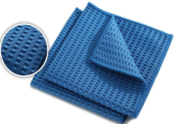 Blue Microfiber Cleaning Towels Superpol Structure Car Cleaning Cloth